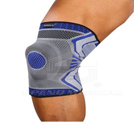 Knee Support with Metal Sping (silica gel)